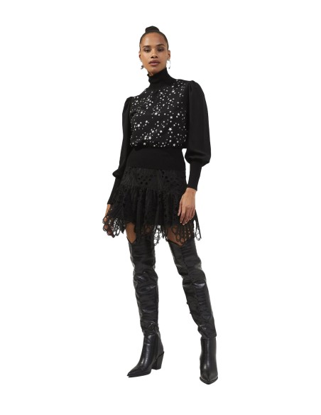 French Connection - Falda Gina Lace Mix