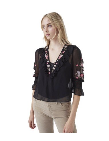 French Connection - Blusa Eve Embroidered