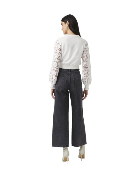 French Connection - Pantalón Piper Organic Denim Wide Leg
