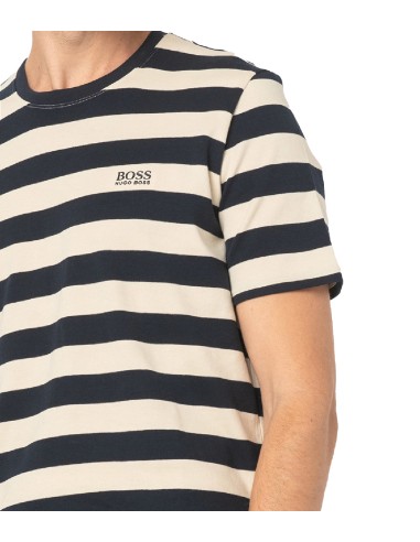 Hugo Boss - Camiseta de Rayas con Logo