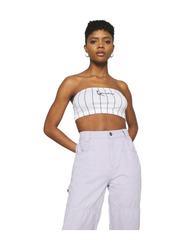 Karl Kani - Top Bandeau Small Signature Pinstripe