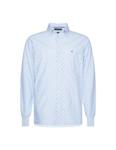 Tommy Hilfiger - Camisa TH Flex con Puntos y Rayas
