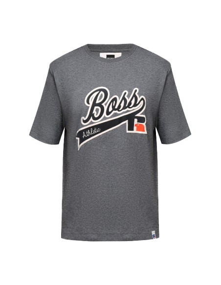BOSS x Russell Athletic - Camiseta Relaxed Fit Exclusive Logo