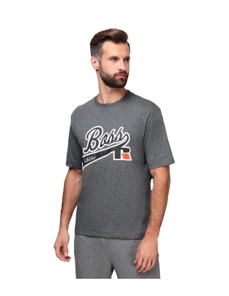 BOSS x Russell Athletic - Camiseta Relaxed Fit Exclusive Logo