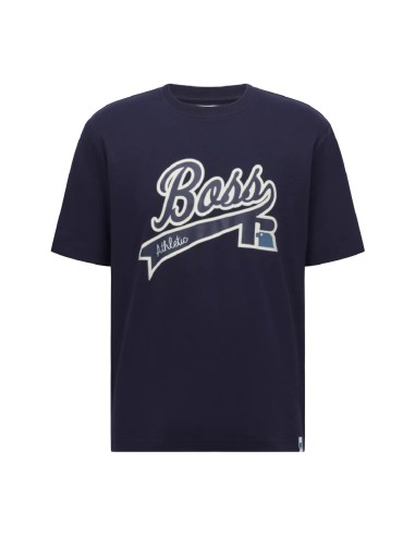 BOSS x Russell Athletic - Camiseta Relaxed Fit Exclusive Logo