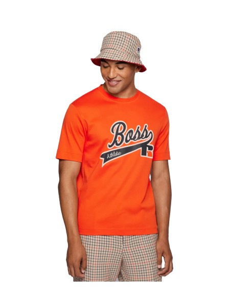 BOSS x Russell Athletic - Camiseta Relaxed Fit Exclusive Logo