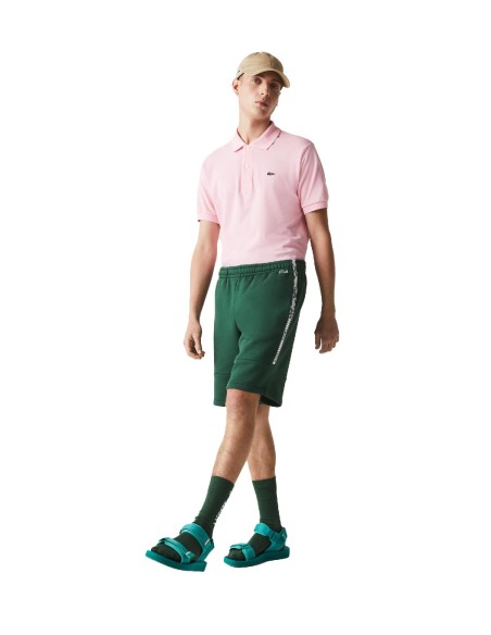 Lacoste - Pantalón Corto con Franjas Laterales