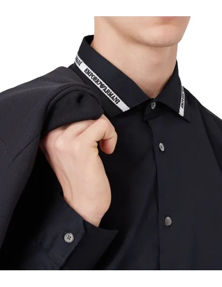Emporio Armani - Camisa de Algodón Elástico