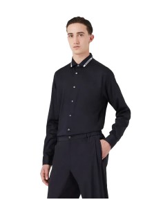 Emporio Armani - Camisa de Algodón Elástico