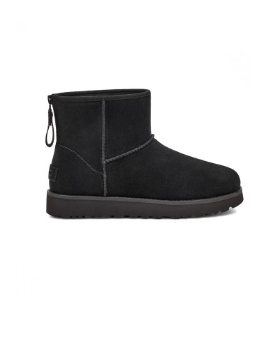 UGG - Botas para Mujer Negras - W Classic Mini Logo Zip