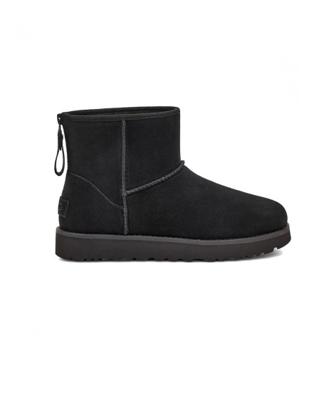 UGG - Botas para Mujer Negras - W Classic Mini Logo Zip