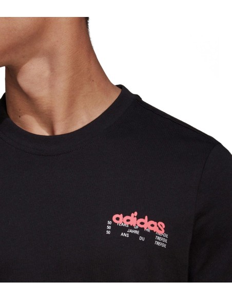 Adidas - Camiseta para Hombre Negra