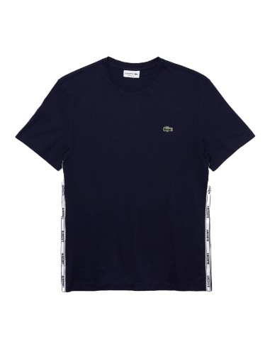 Lacoste - Camiseta con Franjas Laterales