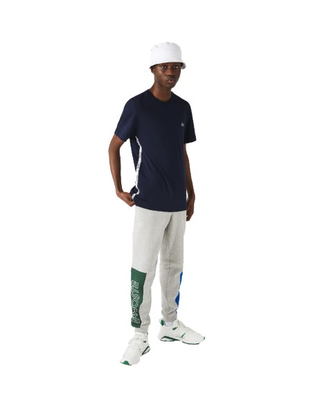 Lacoste - Camiseta con Franjas Laterales