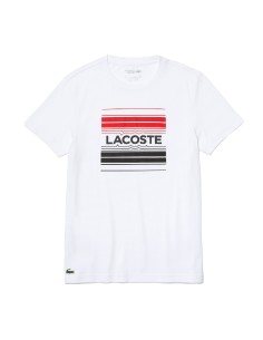 Lacoste SPORT - Camiseta con Estampado Estilizado