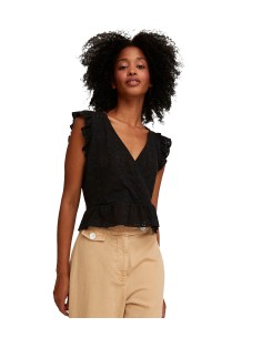 Aldo Martins - Blusa Cruzada con Encaje