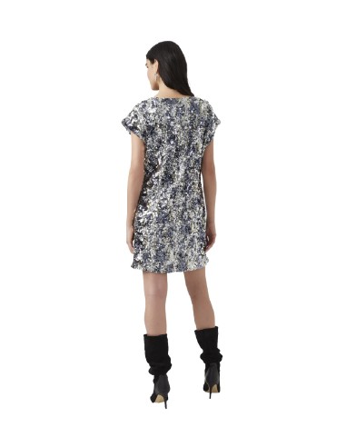 French Connection - Vestido de Lentejuelas Bilaz Camo