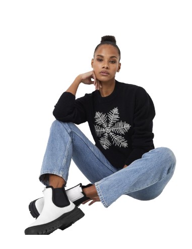 French Connection - Jersey Bordado Muri Snowflake