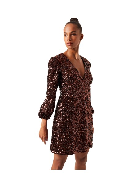 French Connection - Vestido Eeka Cluster de Lentejuelas