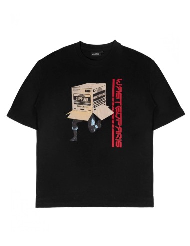 Wasted Paris - Camiseta para Hombre Negra - Chill Hide Wasted x Supplier