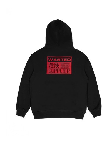 Wasted Paris - Sudadera para Hombre Negra - Chill Hide Wasted X Supplier