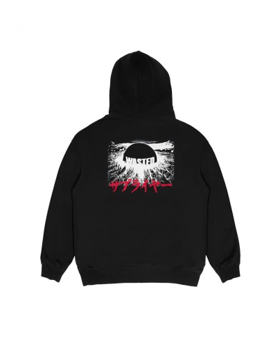 Wasted Paris - Sudadera para Hombre Negra - Chill Blast Wasted X Supplier