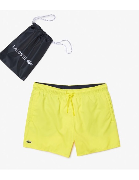 Lacoste - Bañador Corto Amarillo