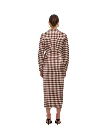 Self Portrait - Gingham Shirt Dress