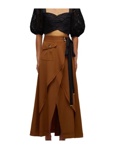 Self Portrait - Vestido Polka Dot Wrap Midi