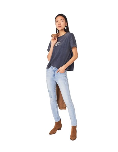 IKKS - Camiseta Stone-Wash de Algodón