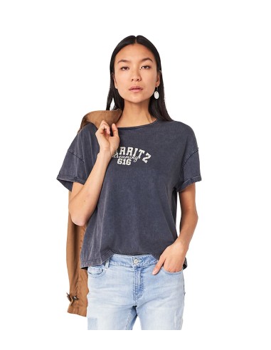 IKKS - Camiseta Stone-Wash de Algodón