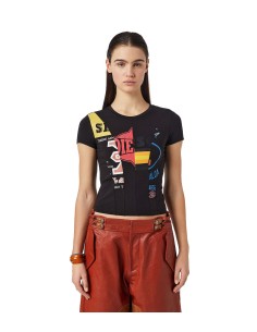 DIESEL - Camiseta Patchwork T-CUTIE