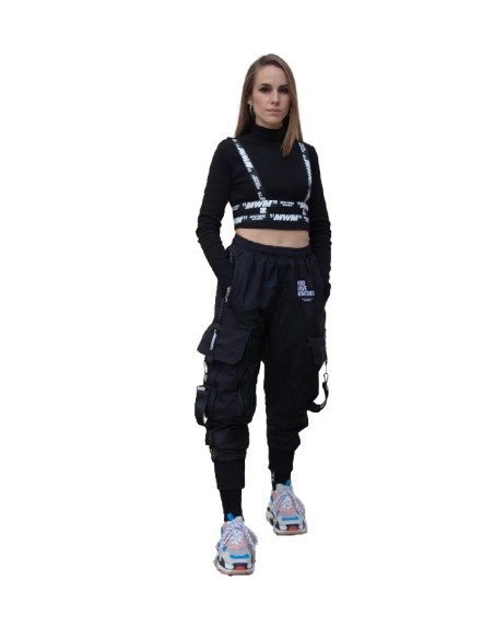 01.Camiseta Long Sleeves T-Shirt Hombre1 Black/Whit