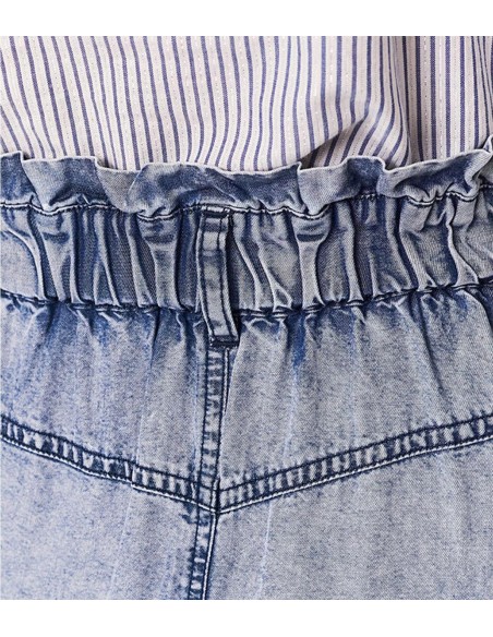 IKKS - Falda Tencel Acid Wash