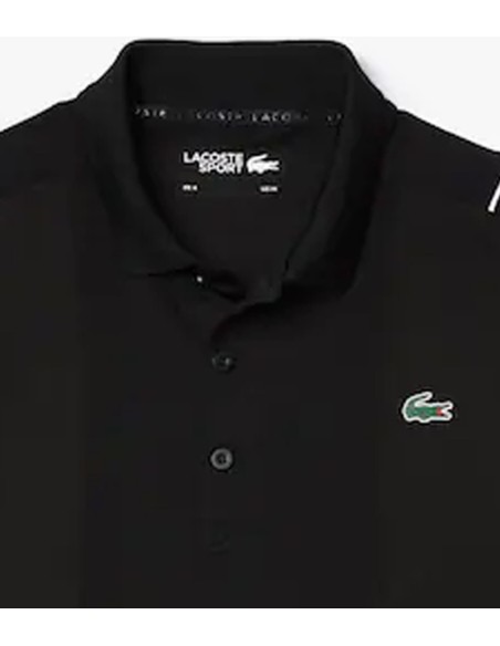 Polos Chemise Col Bord-Cotes Ma Hombre Negro