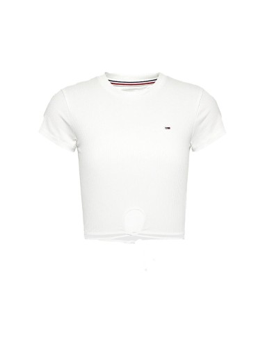 Tommy Hilfiger - Camiseta Corte Cropped Con Lazo