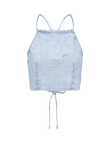 Tommy HIlfiger - Blusa Vaquera Chambray