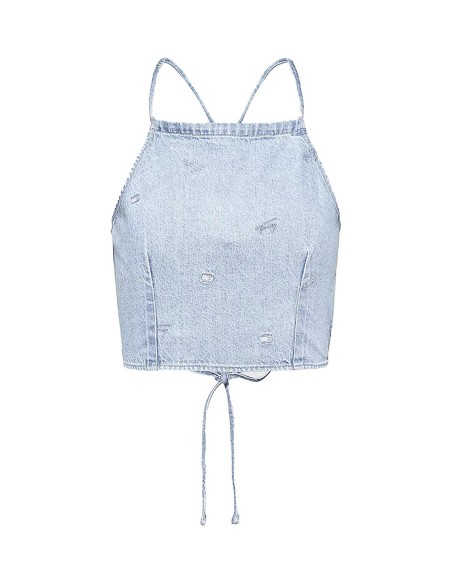 Tommy HIlfiger - Blusa Vaquera Chambray