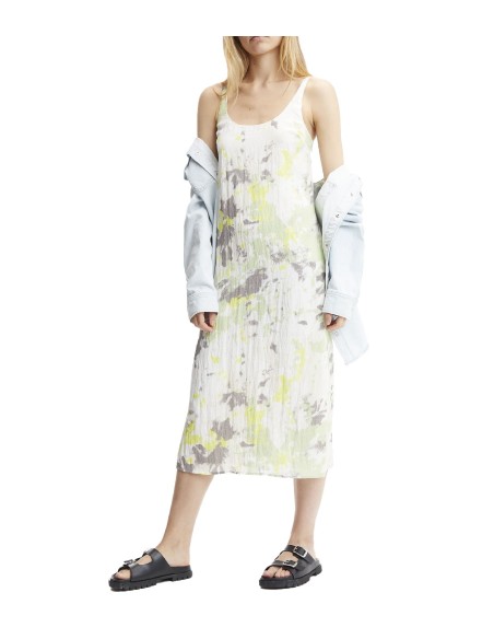Calvin Klein Jeans - Vestido Glazed Fabric Maxi