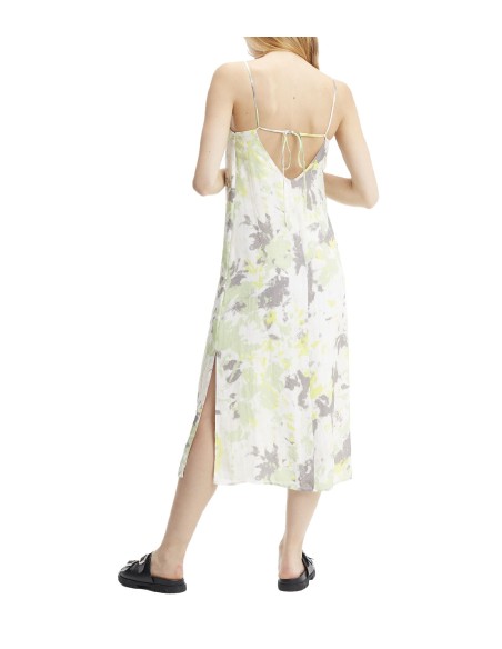 Calvin Klein Jeans - Vestido Glazed Fabric Maxi