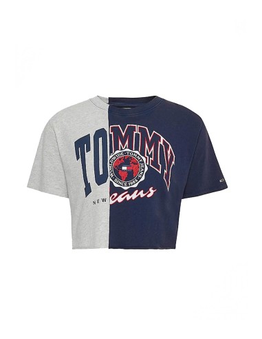 Tommy Jeans - Camiseta Cropped con Gráfico