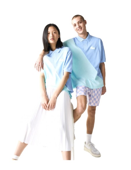 Lacoste L!VE - Polo Piqué Bicolor Unisex