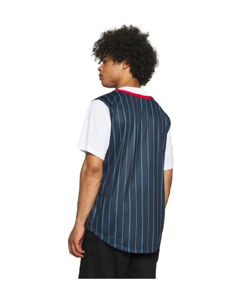 Karl Kani - Camiseta Baseball Varsity Block Pinstripe