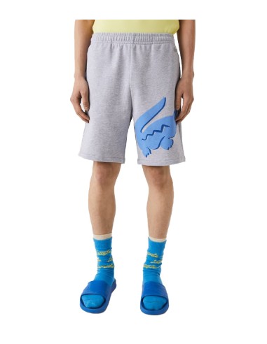 Lacoste - Pantalón de Felpa con Estampado de Cocodrilo