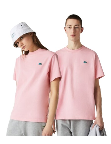 Lacoste L!VE - Camiseta Unisex de Algodón