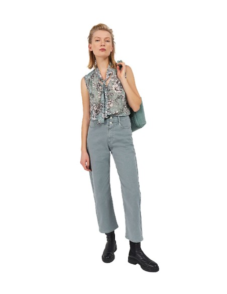 IKKS - Blusa Lavallière Floral Vintage