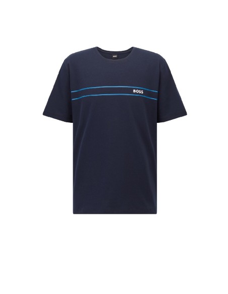 Hugo BOSS - Camiseta de Pijama con Logo Estampado