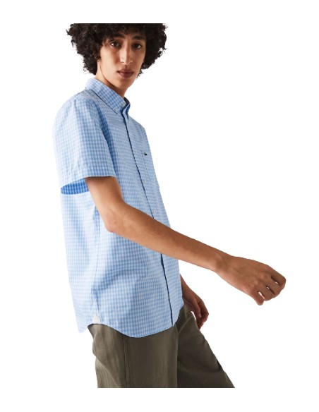 Lacoste - Camisa Regular Fit de Cuadros Vichy