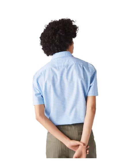 Lacoste - Camisa Regular Fit de Cuadros Vichy