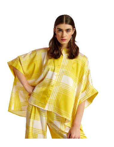 Essentiel Antwerp - Blusa Oversized a Cuadros